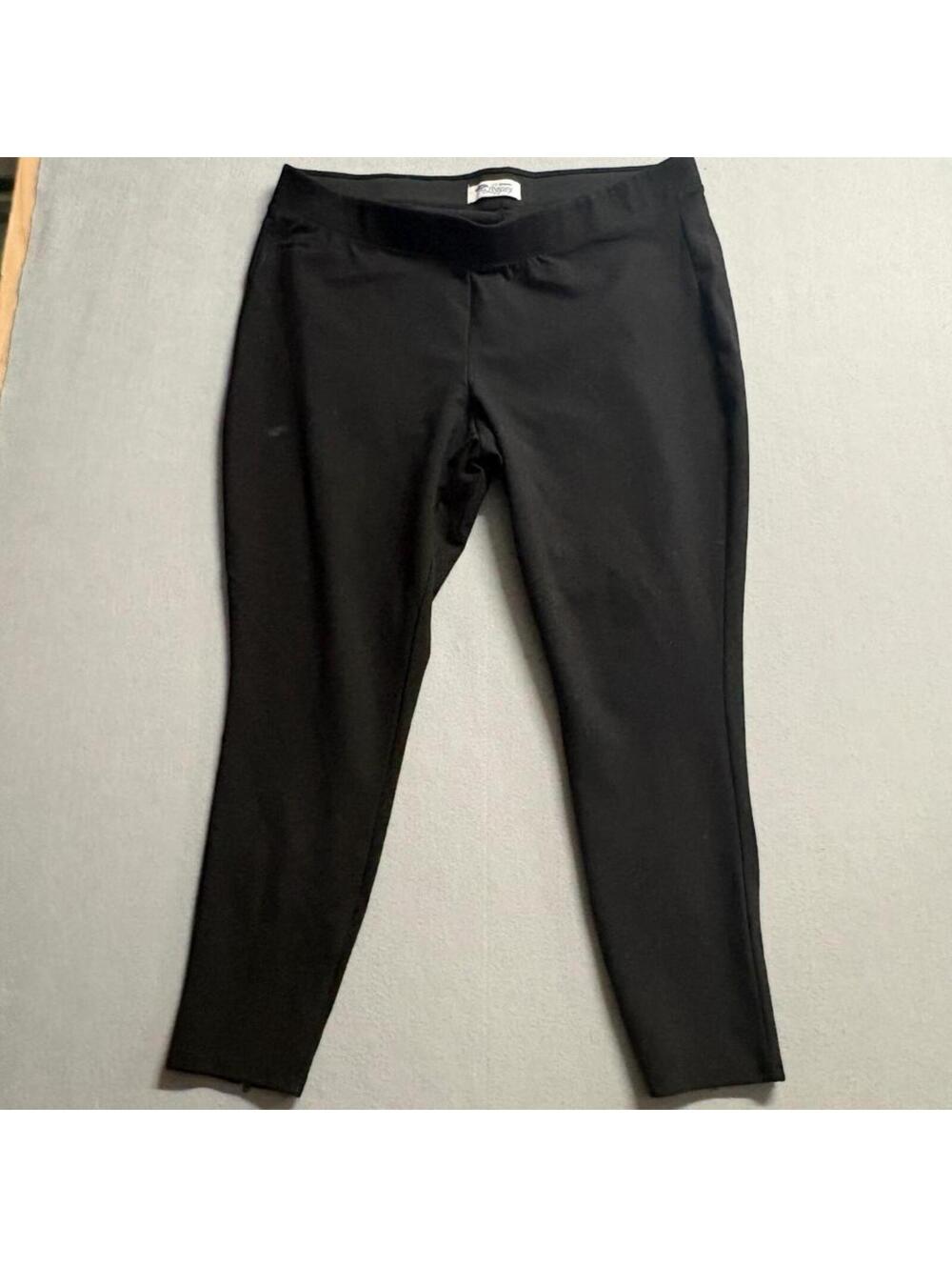 Old Navy Pixie Super Skinny Leggings Womens XXL Black Ponte Knit Ankle Zip Pants
